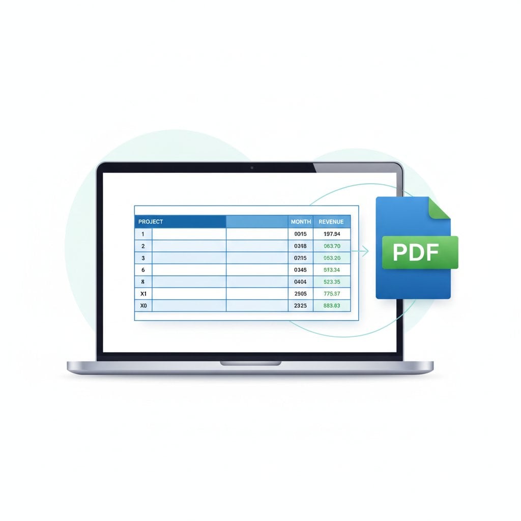 Excel export to PDF options dialog showing critical settings