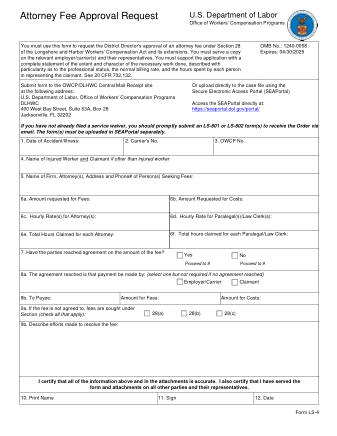 DOL Form LS 4