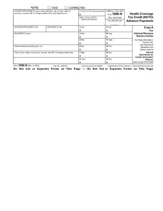 IRS Form 1099H