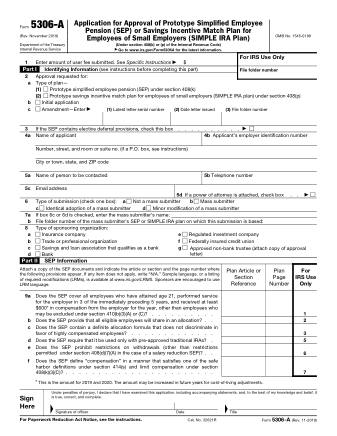 IRS Form 5306A