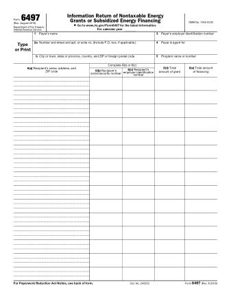 IRS Form 6497