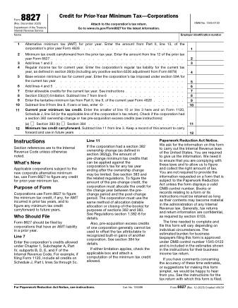 IRS Form 8827