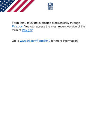 IRS Form 8940