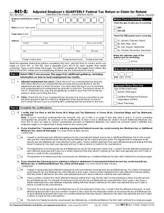 IRS Form 941X