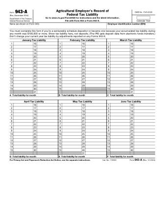 IRS Form 943A