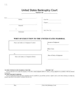 US Courts Form B264